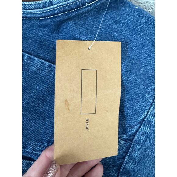 NWT Deadstock Ignite Basics Vintage Denim Vest 90s Large - Picture 6 of 8